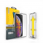 Защитное стекло ZIFRIEND Full Glue & Cover для Apple iPhone XR Black + "Автоматическая" поклейка