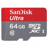 SanDisk 64 GB microSDXC Mobile Ultra + SD adapter SDSQUNC-064G-GN6MA (300817)