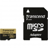 Transcend 32 GB microSDHC UHS-I U3 Ultimate + SD Adapter TS32GUSDU3 (300816)