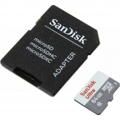 SanDisk 64 GB microSDXC UHS-I Ultra + SD Adapter SDSQUNB-064G-GN3MA (300816)
